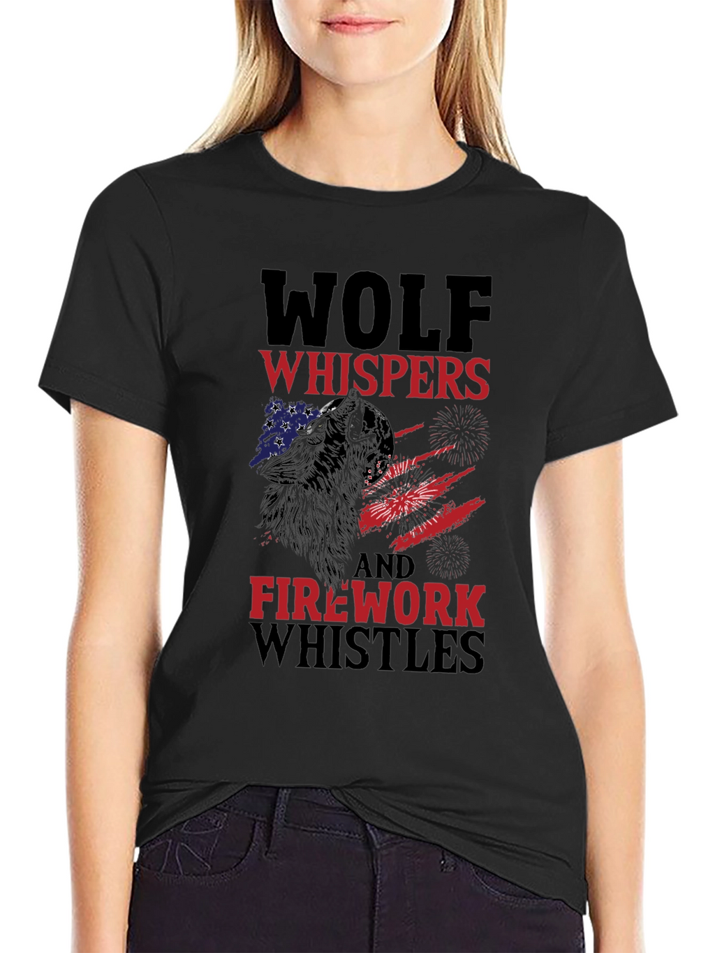 Wolf Whispers & Firework Whistles Graphic Tee