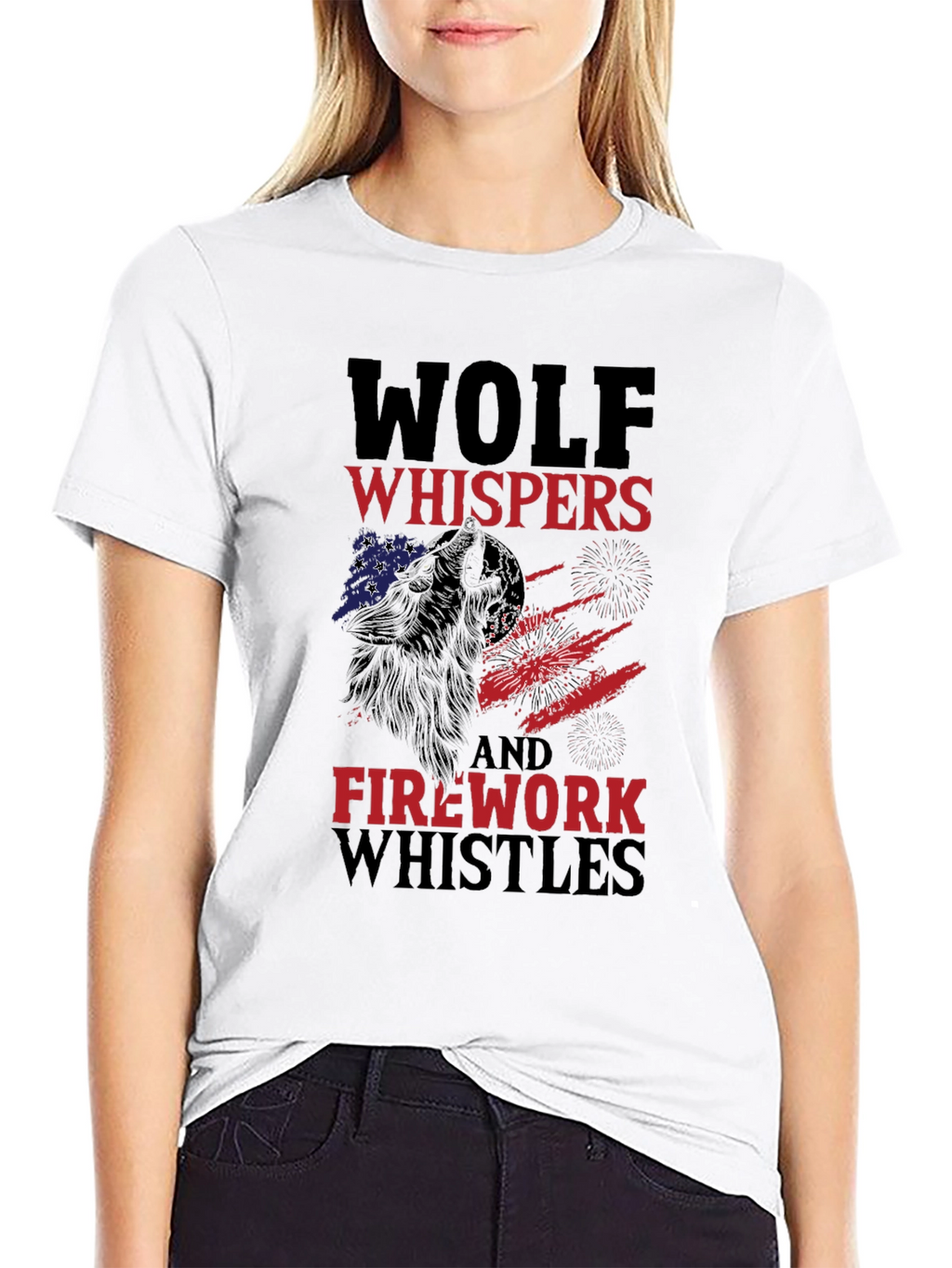 Wolf Whispers & Firework Whistles Graphic Tee