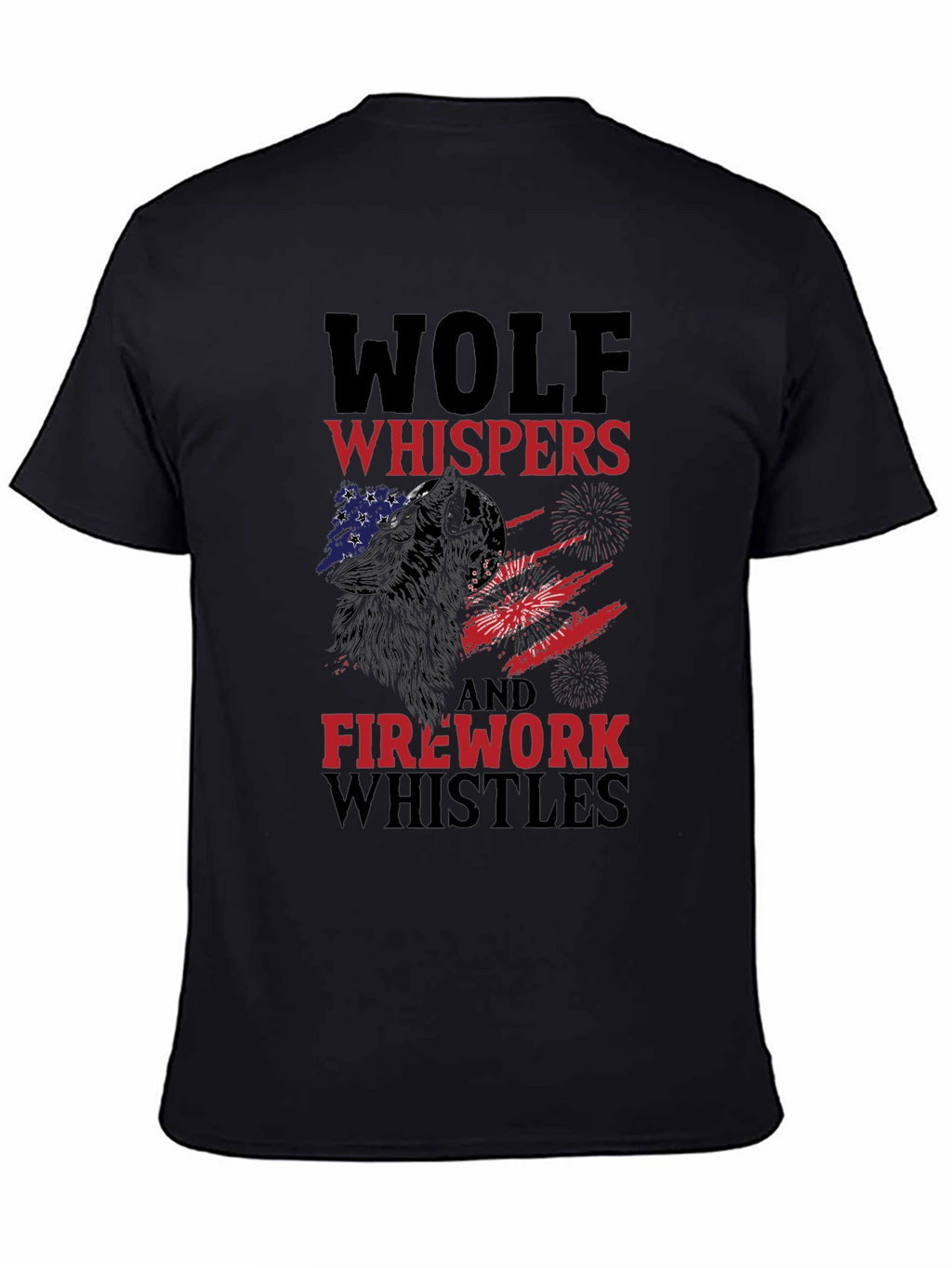 Wolf Whispers & Firework Whistles Graphic Tee