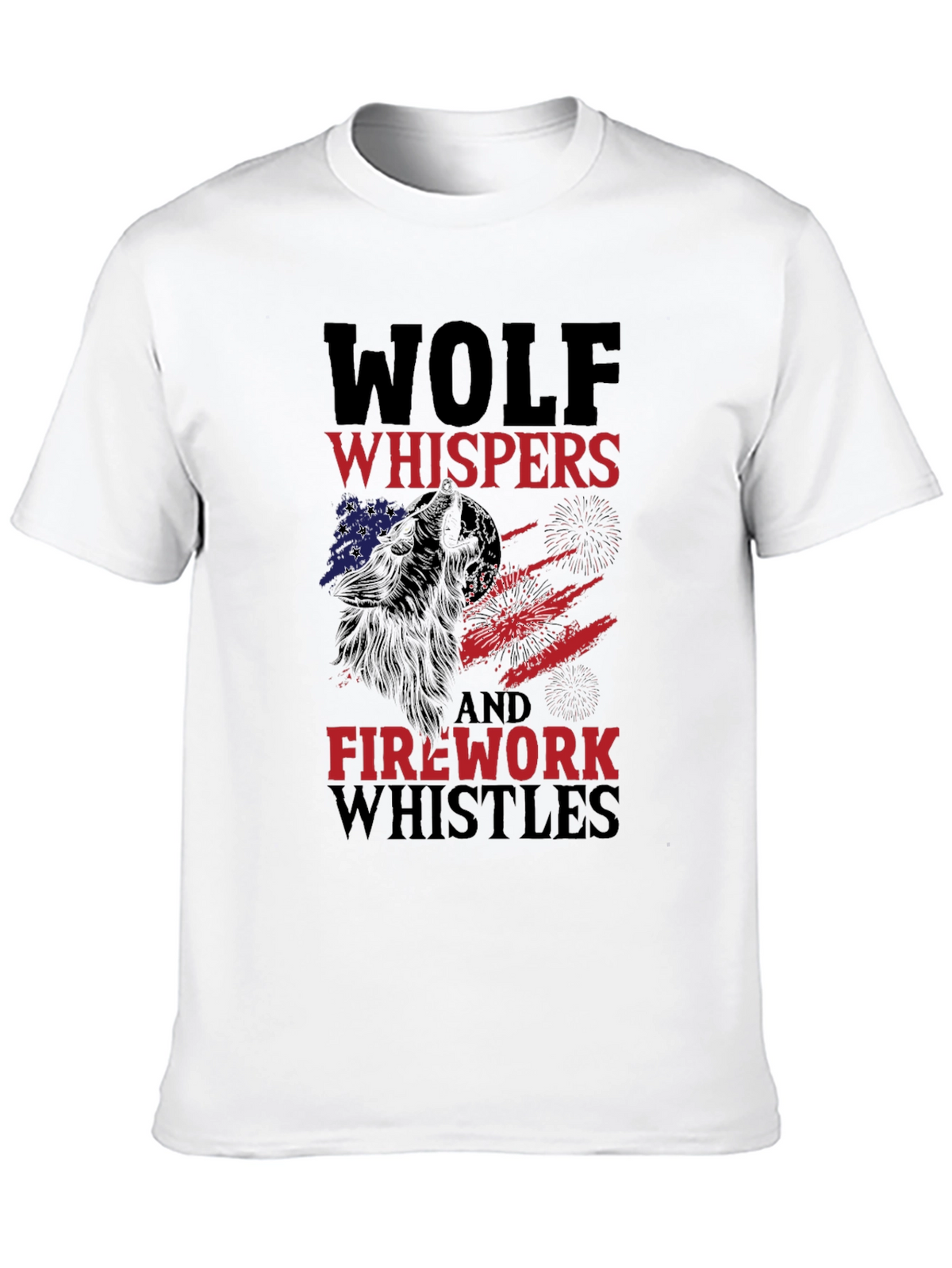 Wolf Whispers & Firework Whistles Graphic Tee