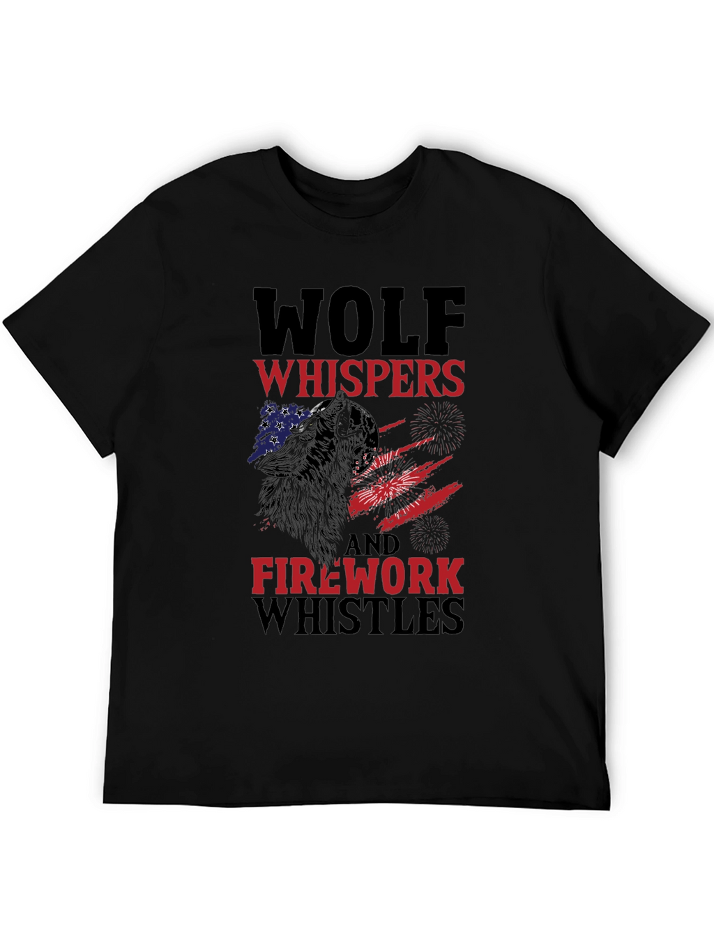Wolf Whispers & Firework Whistles Graphic Tee