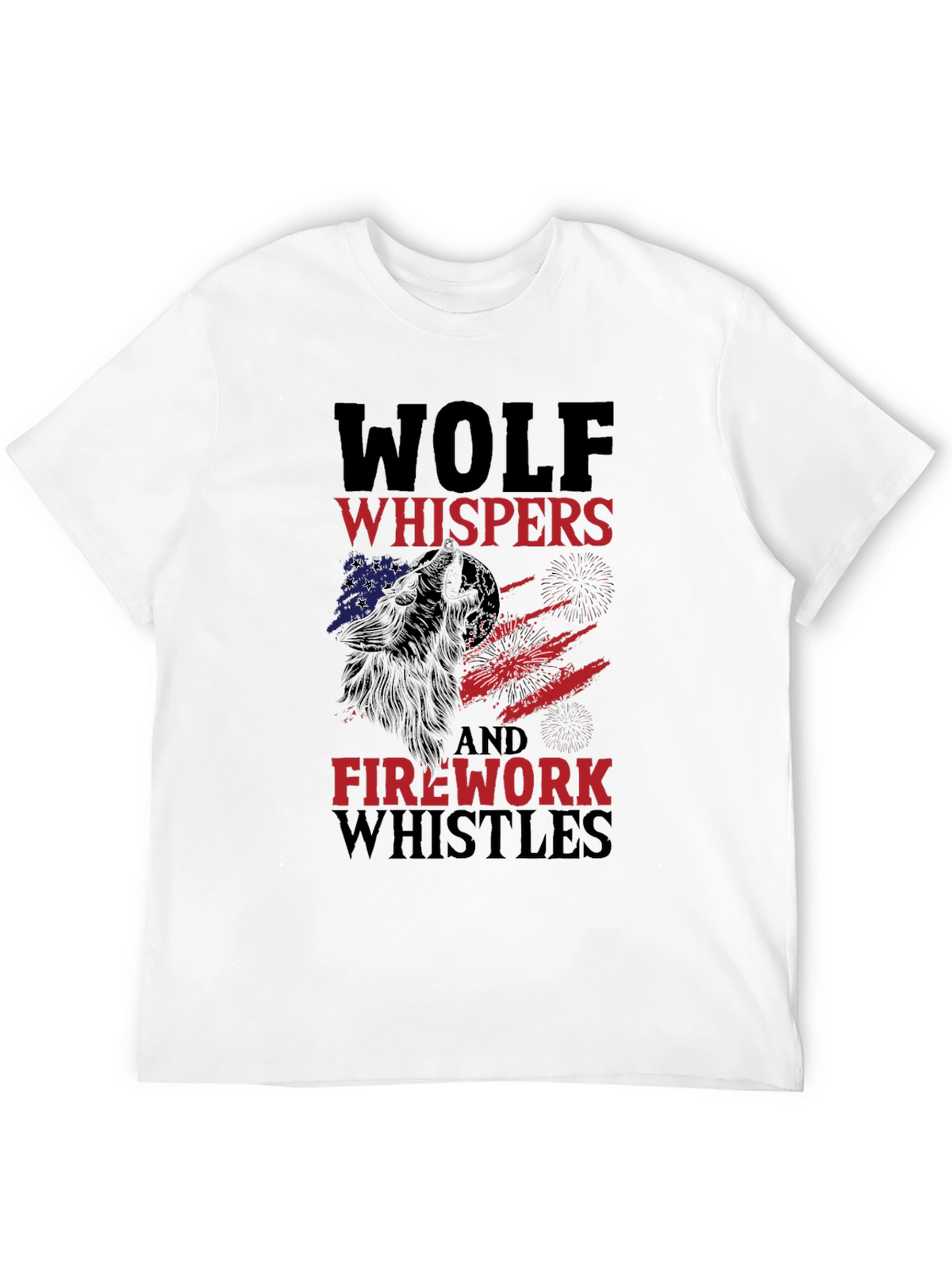 Wolf Whispers & Firework Whistles Graphic Tee