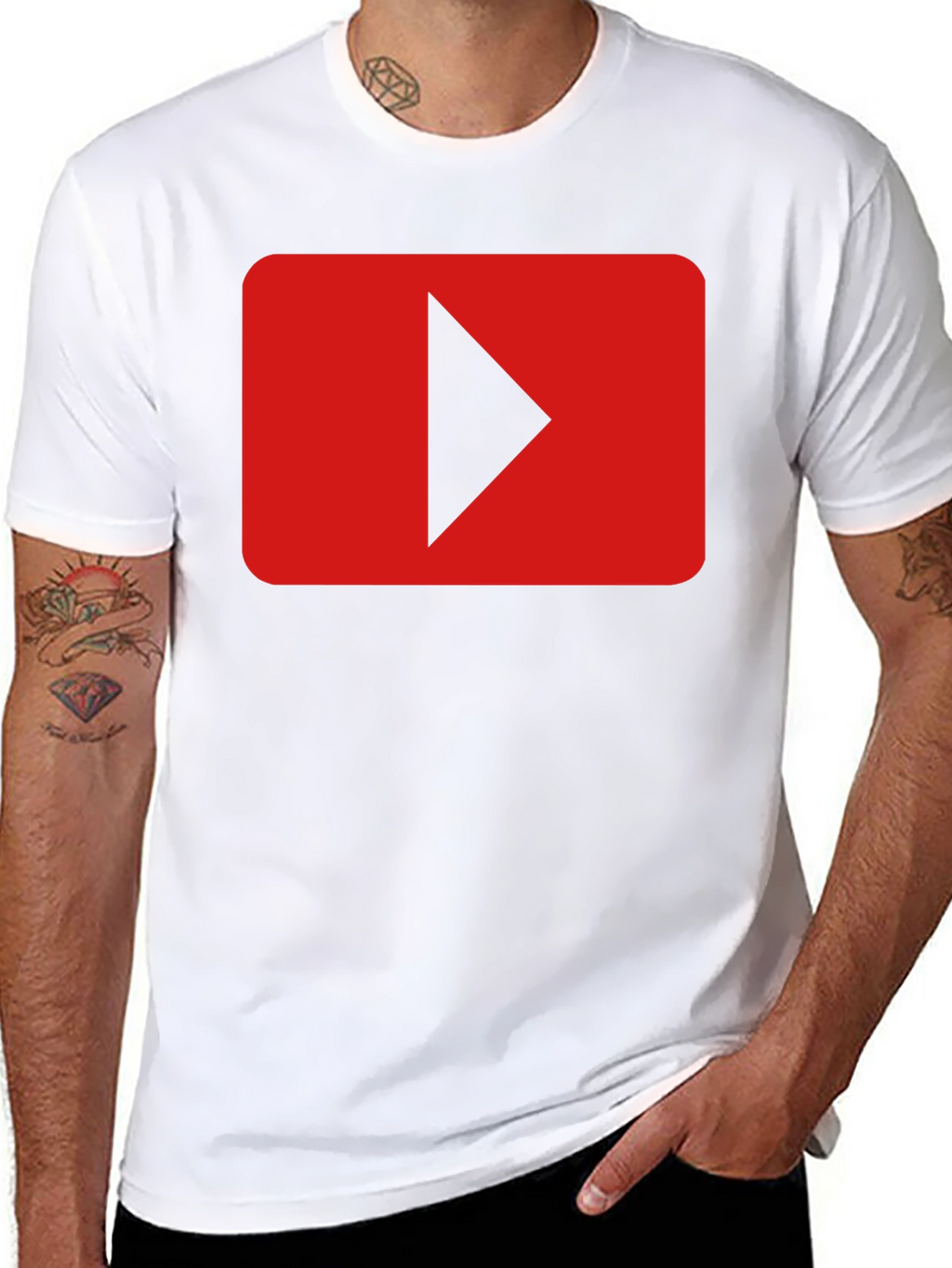 YouTube Play Button Graphic Tee