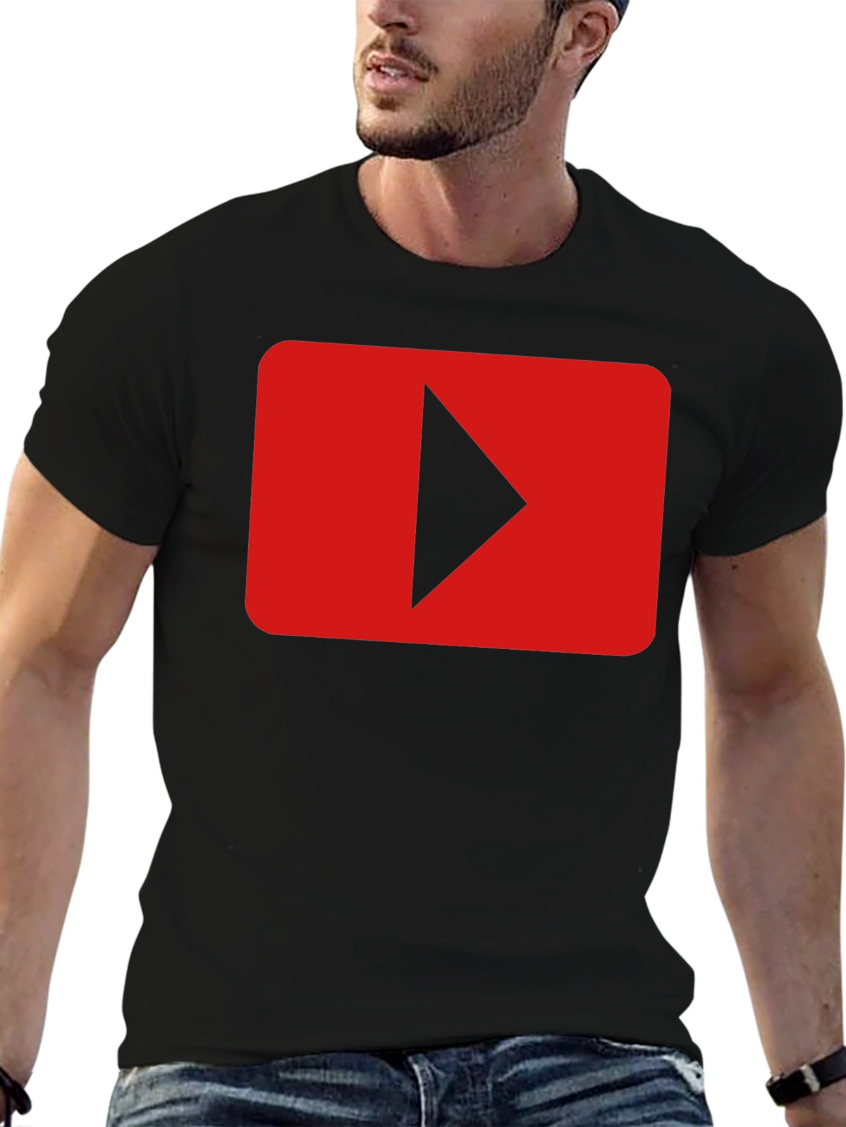 YouTube Play Button Graphic Tee