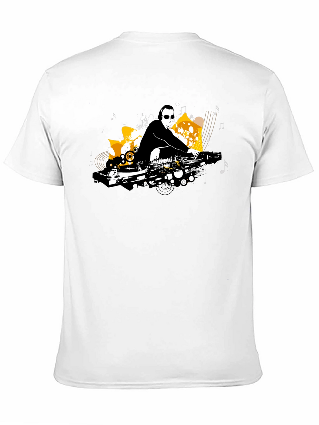 DJ Graphic Tee - Black Cotton Shirt