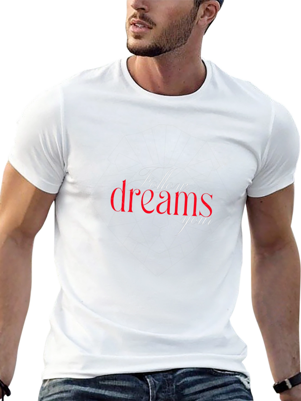 Follow Your Dreams Graphic Tee - Black