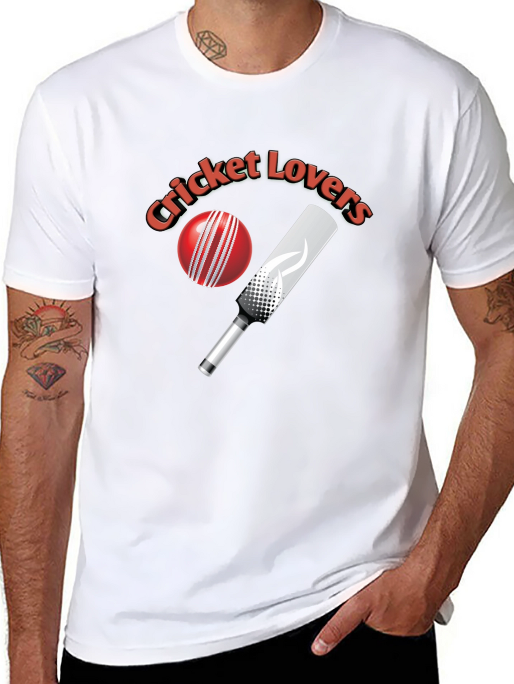 Cricket Lovers Black T-Shirt