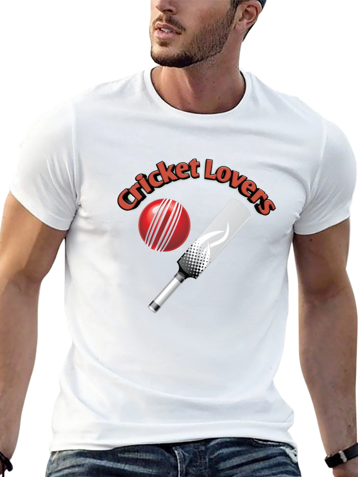 Cricket Lovers Black T-Shirt