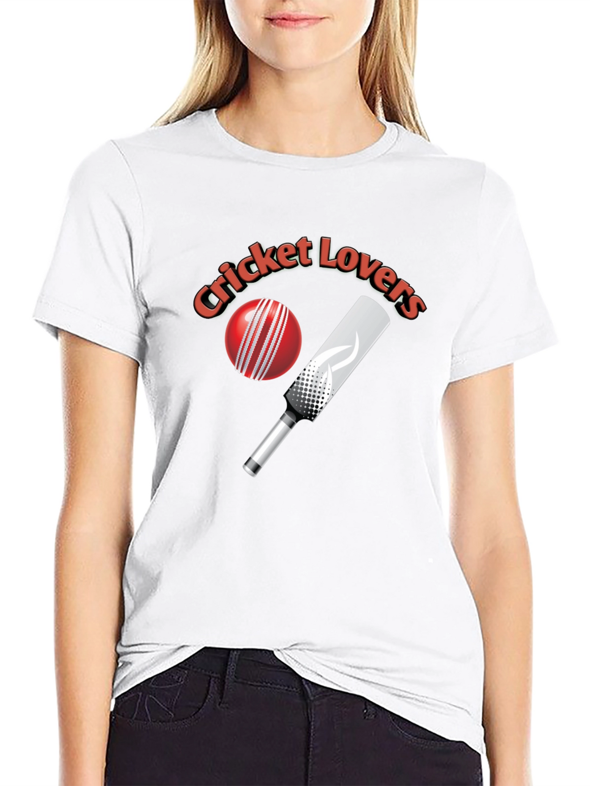 Cricket Lovers Black T-Shirt