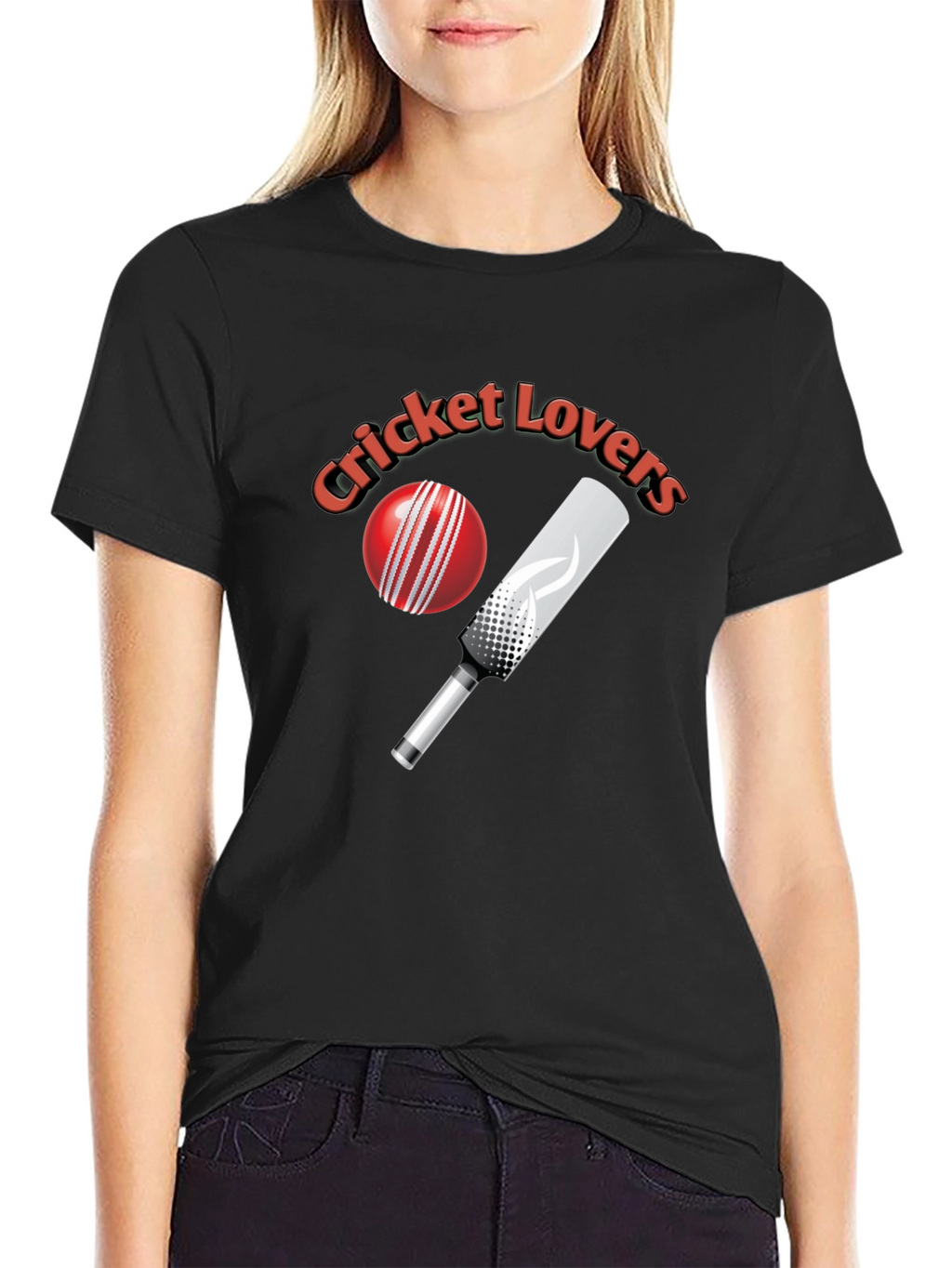 Cricket Lovers Black T-Shirt