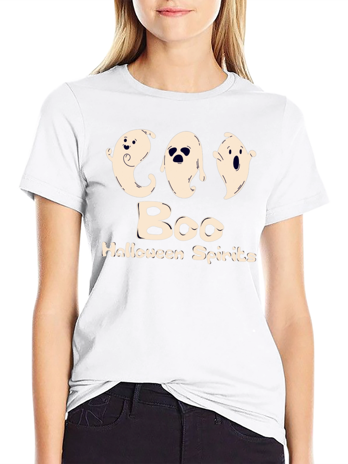 Halloween Spirits Tee - Boo Ghost Shirt