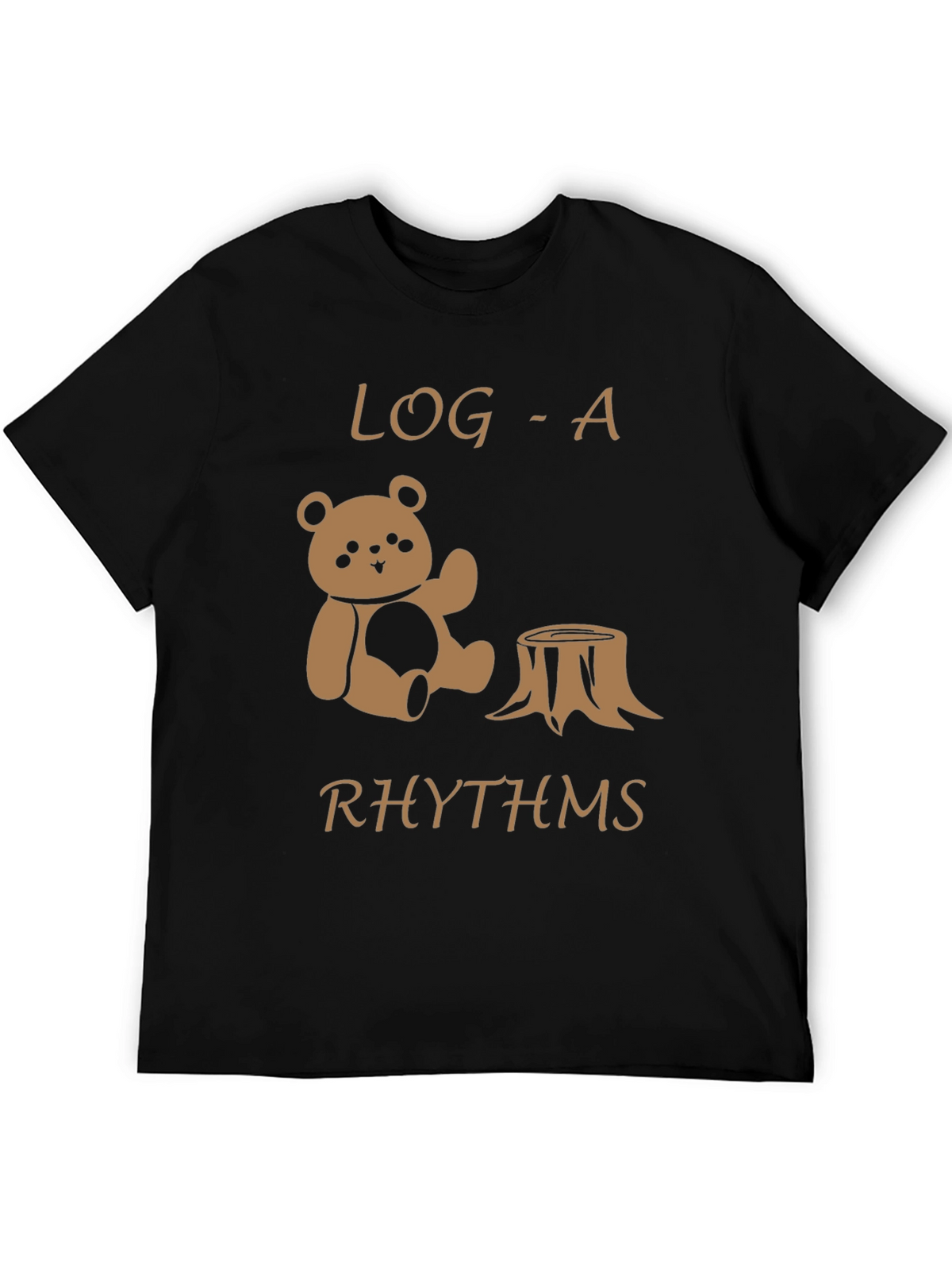 Log-a-Rhythms Black Graphic Tee