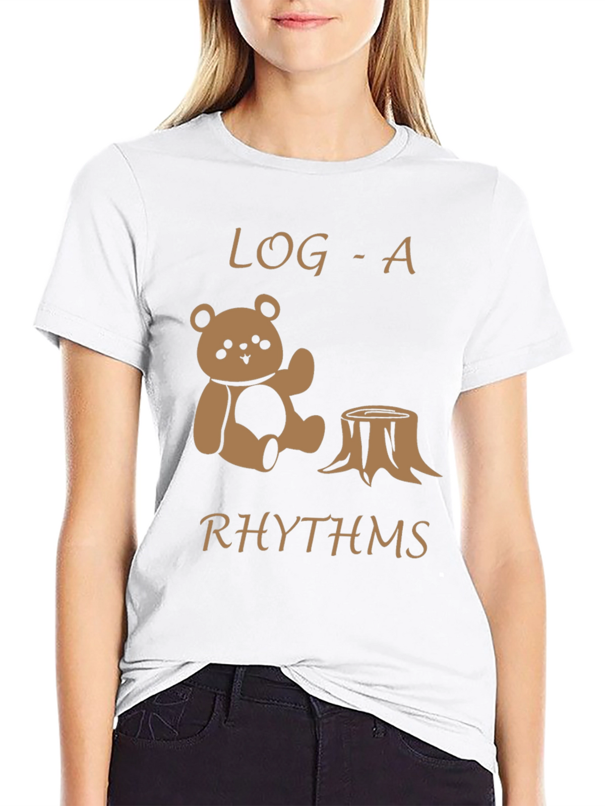 Log-a-Rhythms Black Graphic Tee