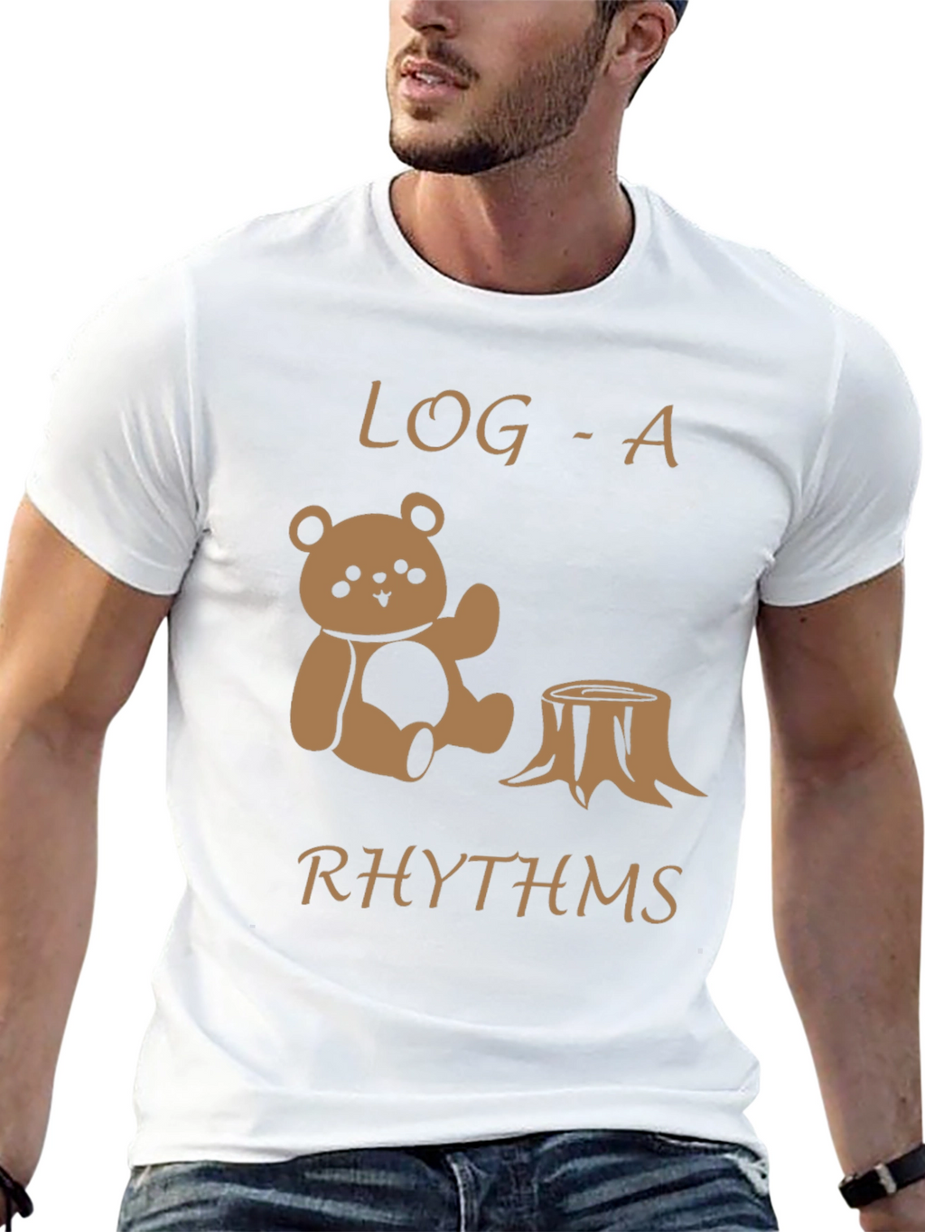 Log-a-Rhythms Black Graphic Tee