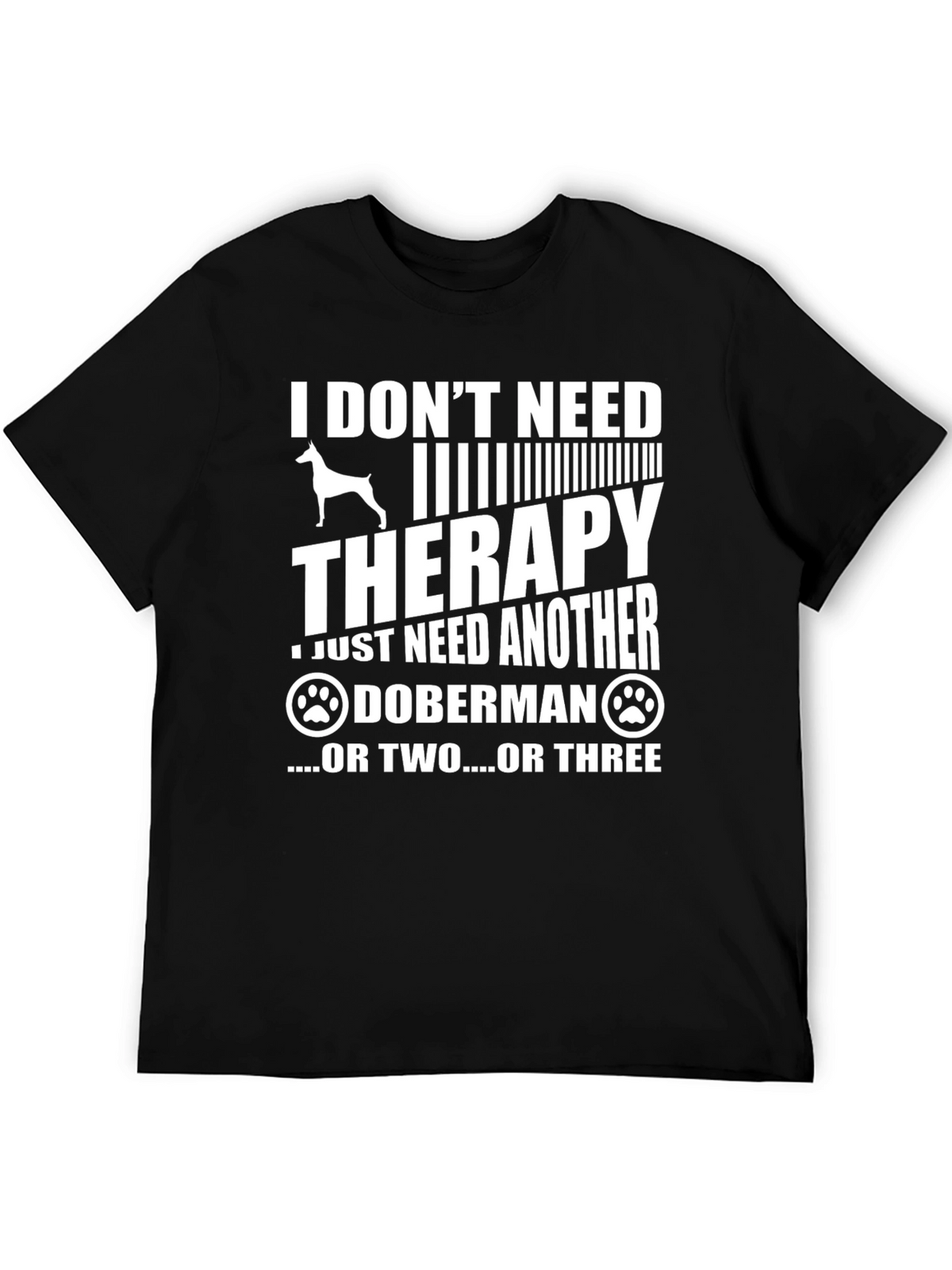 Doberman Therapy T-Shirt - Dog Lover Tee