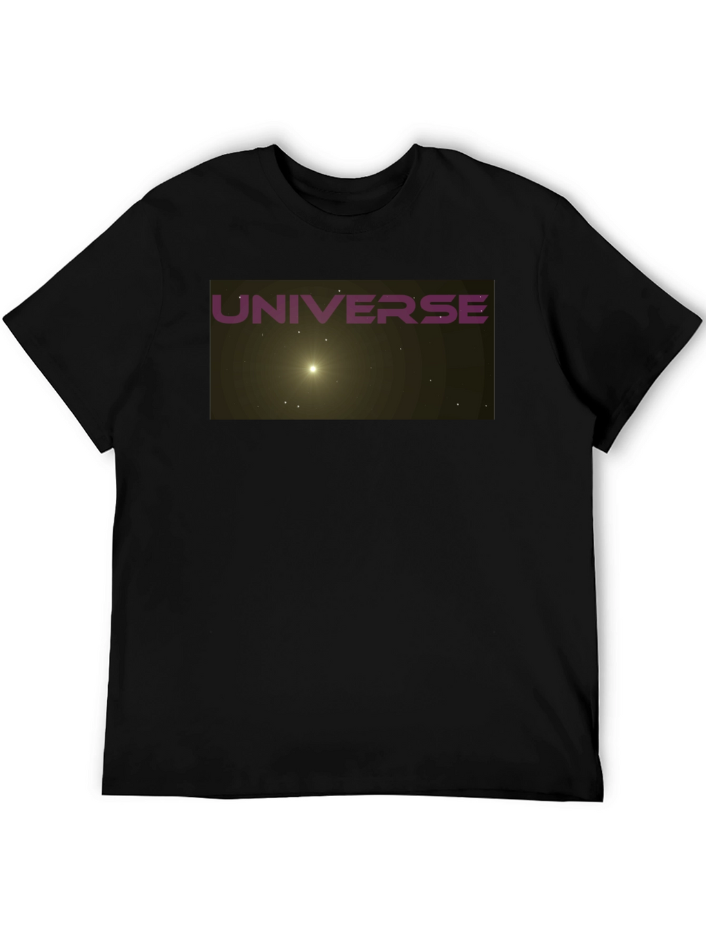 Universe Graphic Black T-Shirt