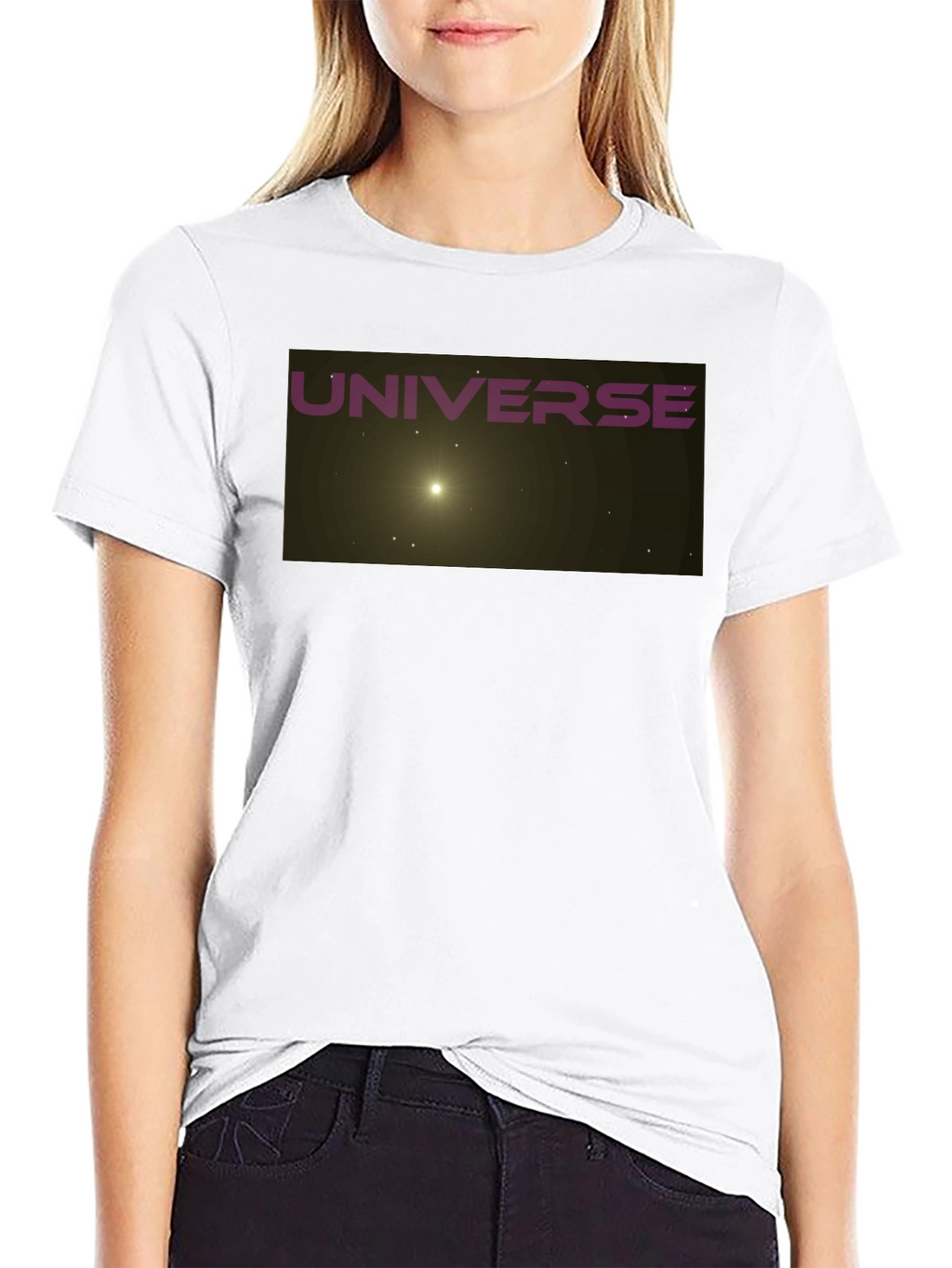 Universe Graphic Black T-Shirt