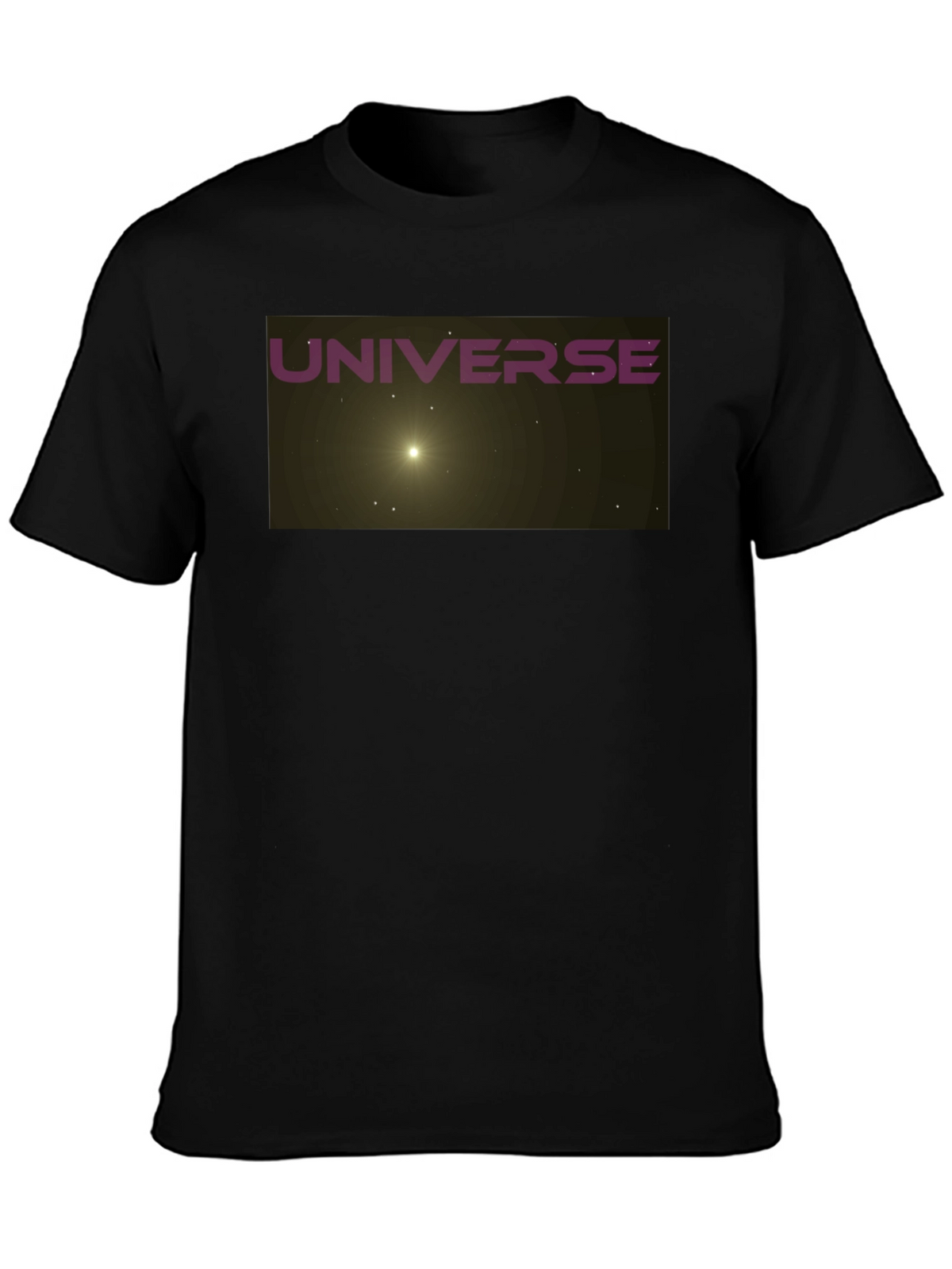 Universe Graphic Black T-Shirt