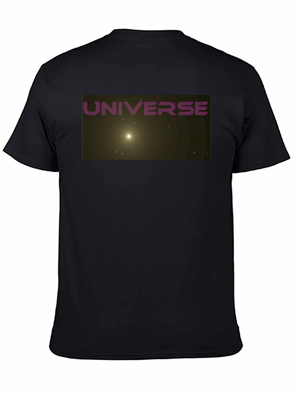 Universe Graphic Black T-Shirt