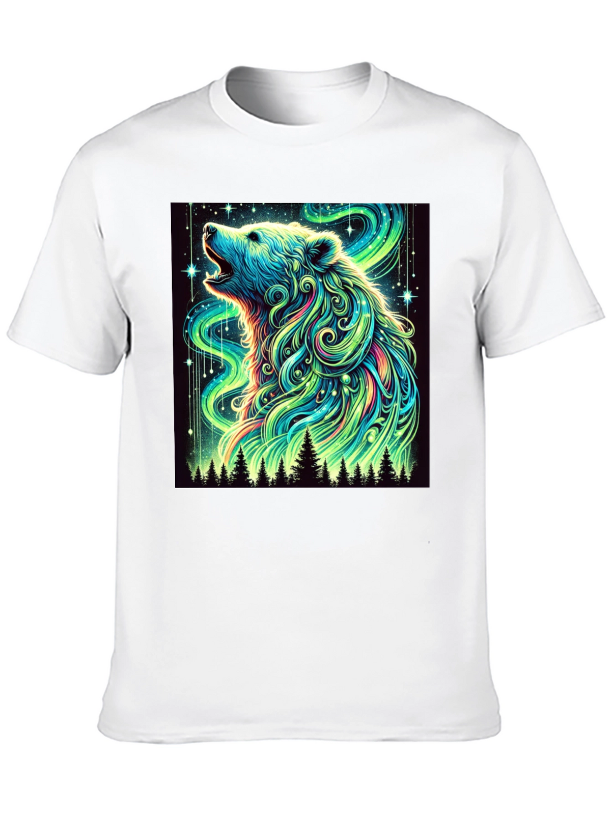 Aurora Bear Black T-Shirt