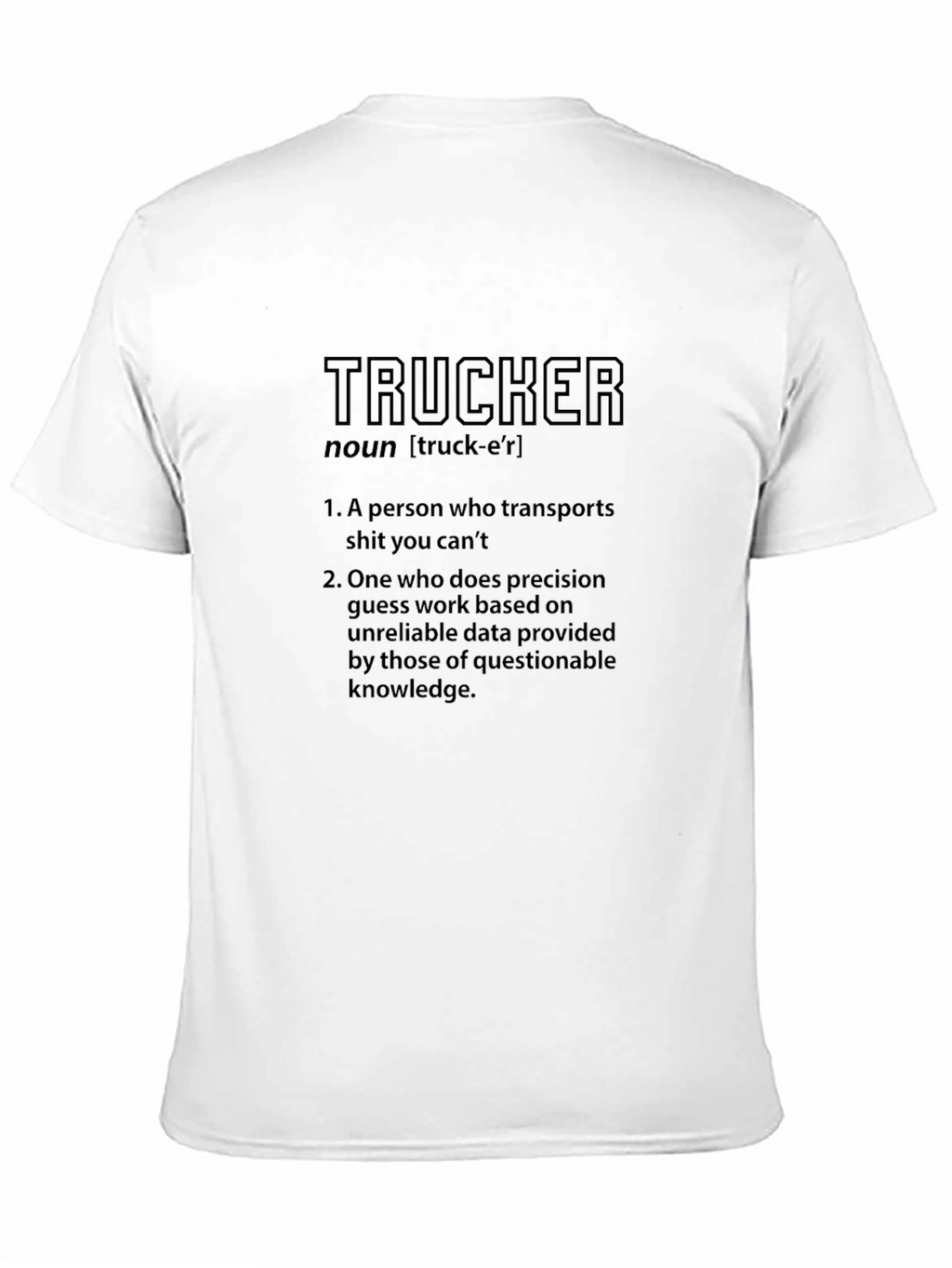 Trucker Definition Graphic Tee - Black