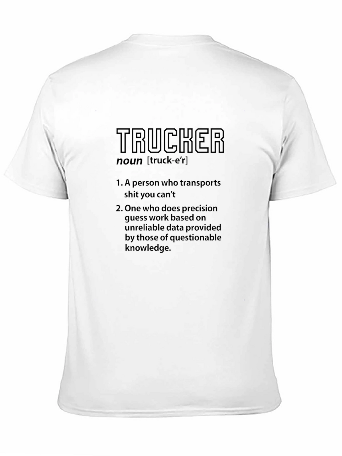 Trucker Definition Graphic Tee - Black