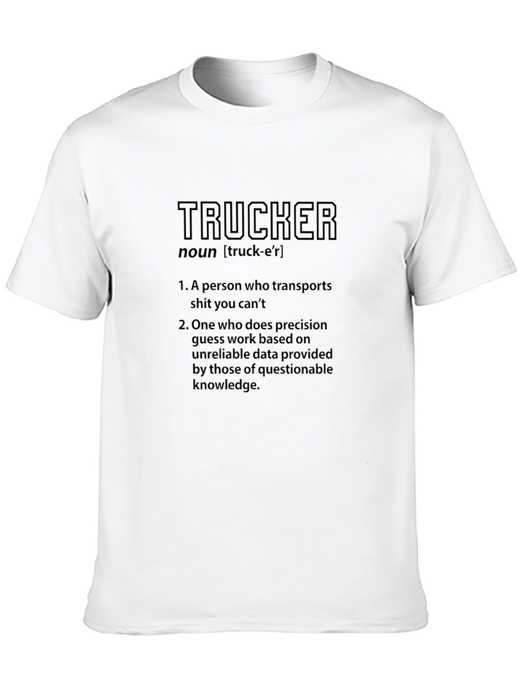 Trucker Definition Graphic Tee - Black