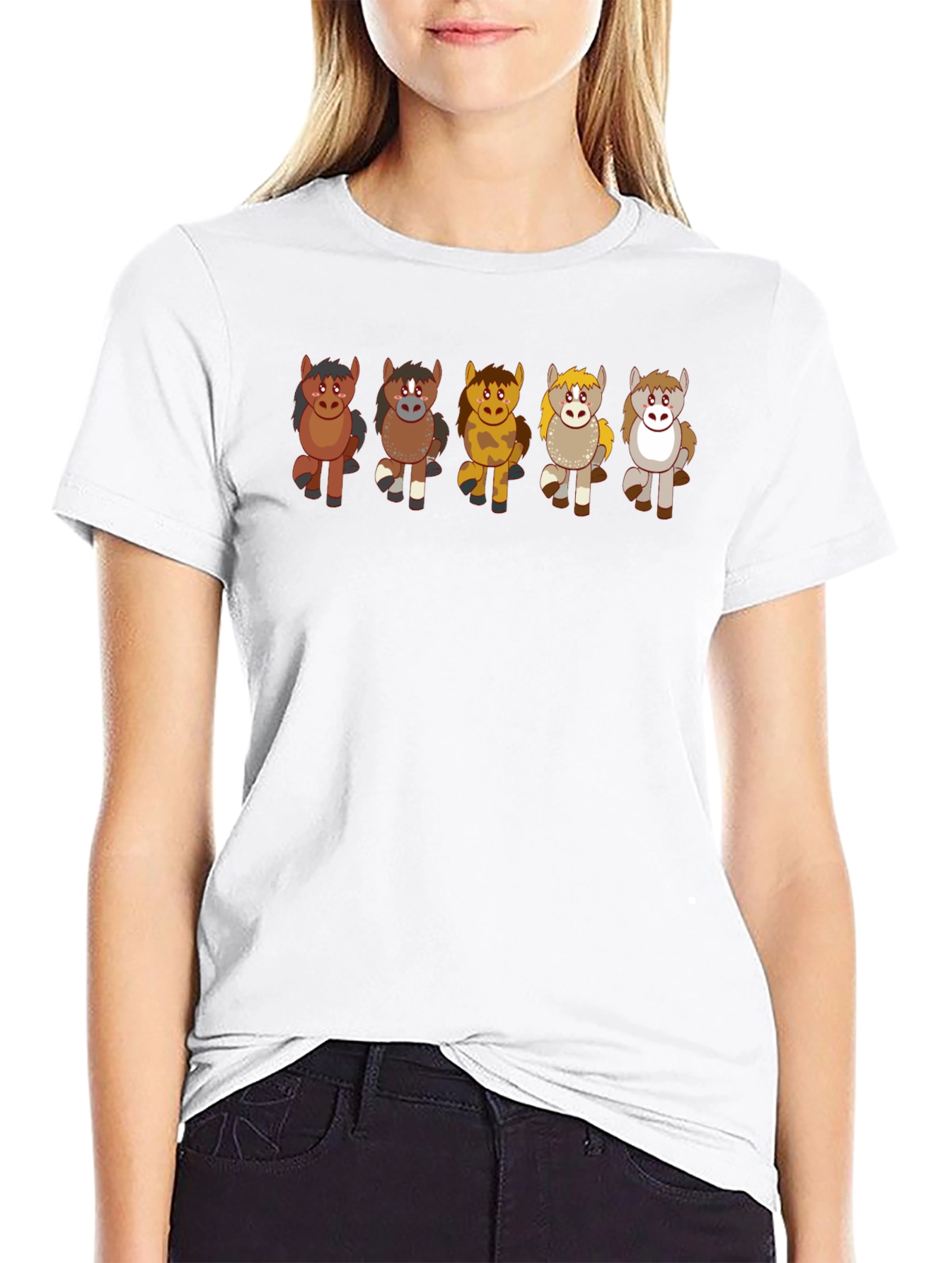 Cute Cartoon Horse T-Shirt