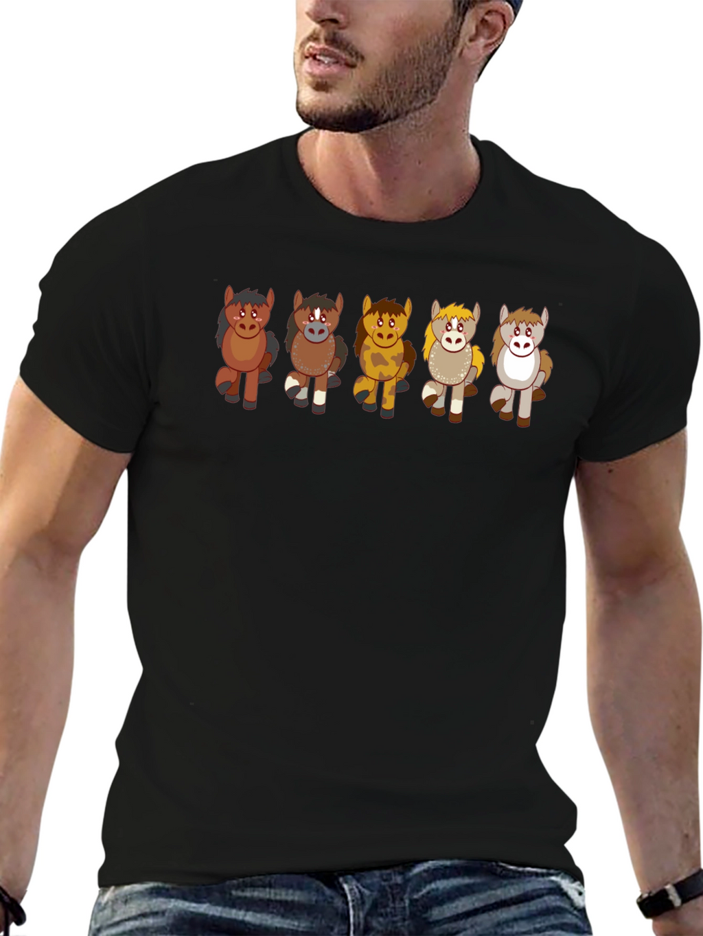 Cute Cartoon Horse T-Shirt