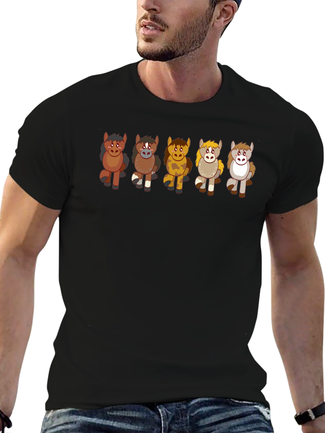 Cute Cartoon Horse T-Shirt
