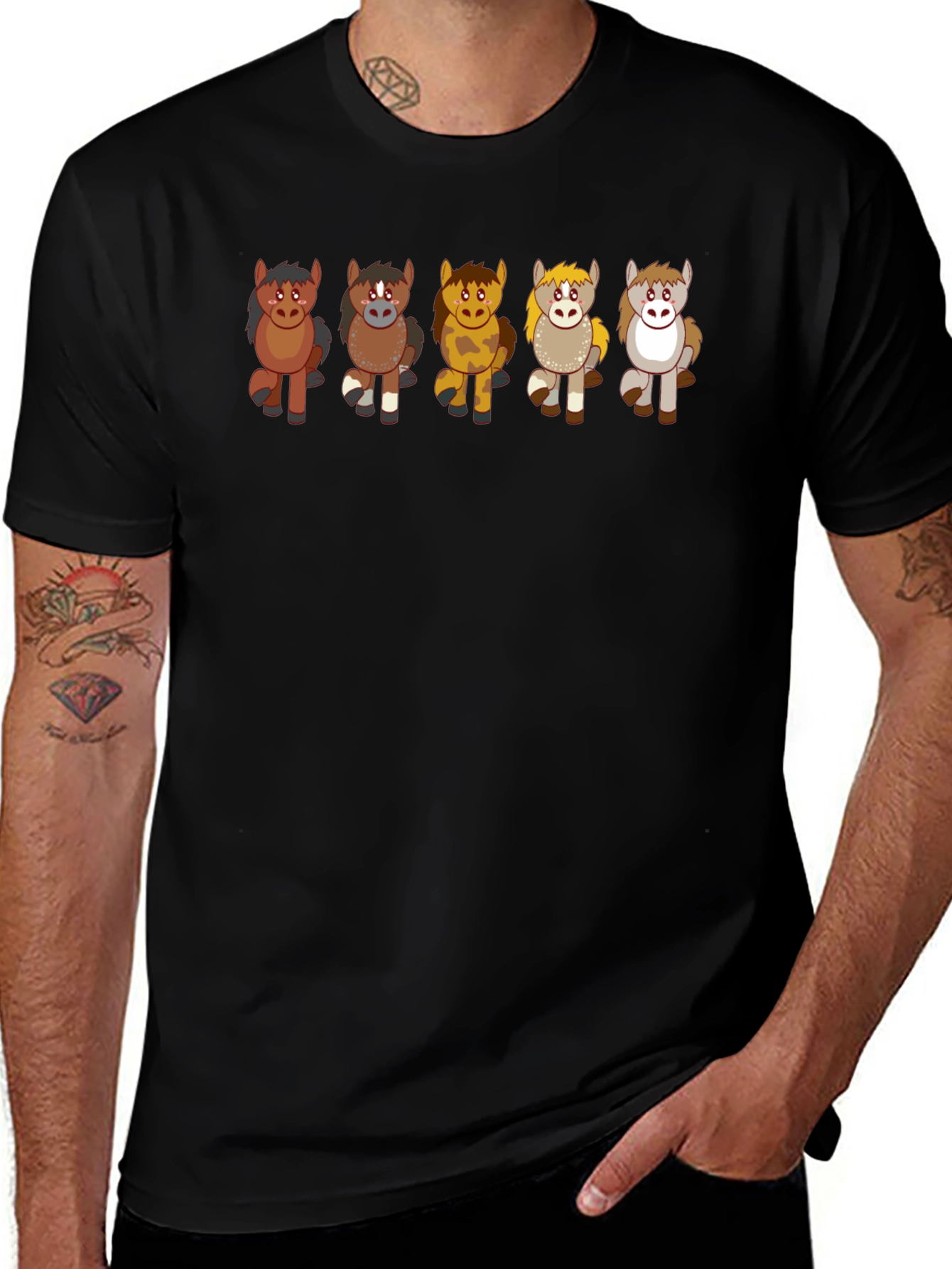 Cute Cartoon Horse T-Shirt