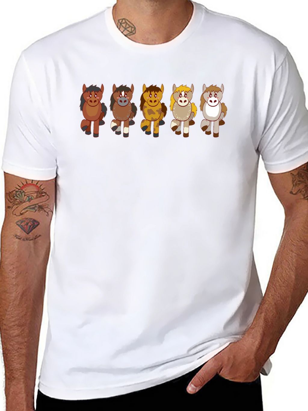 Cute Cartoon Horse T-Shirt