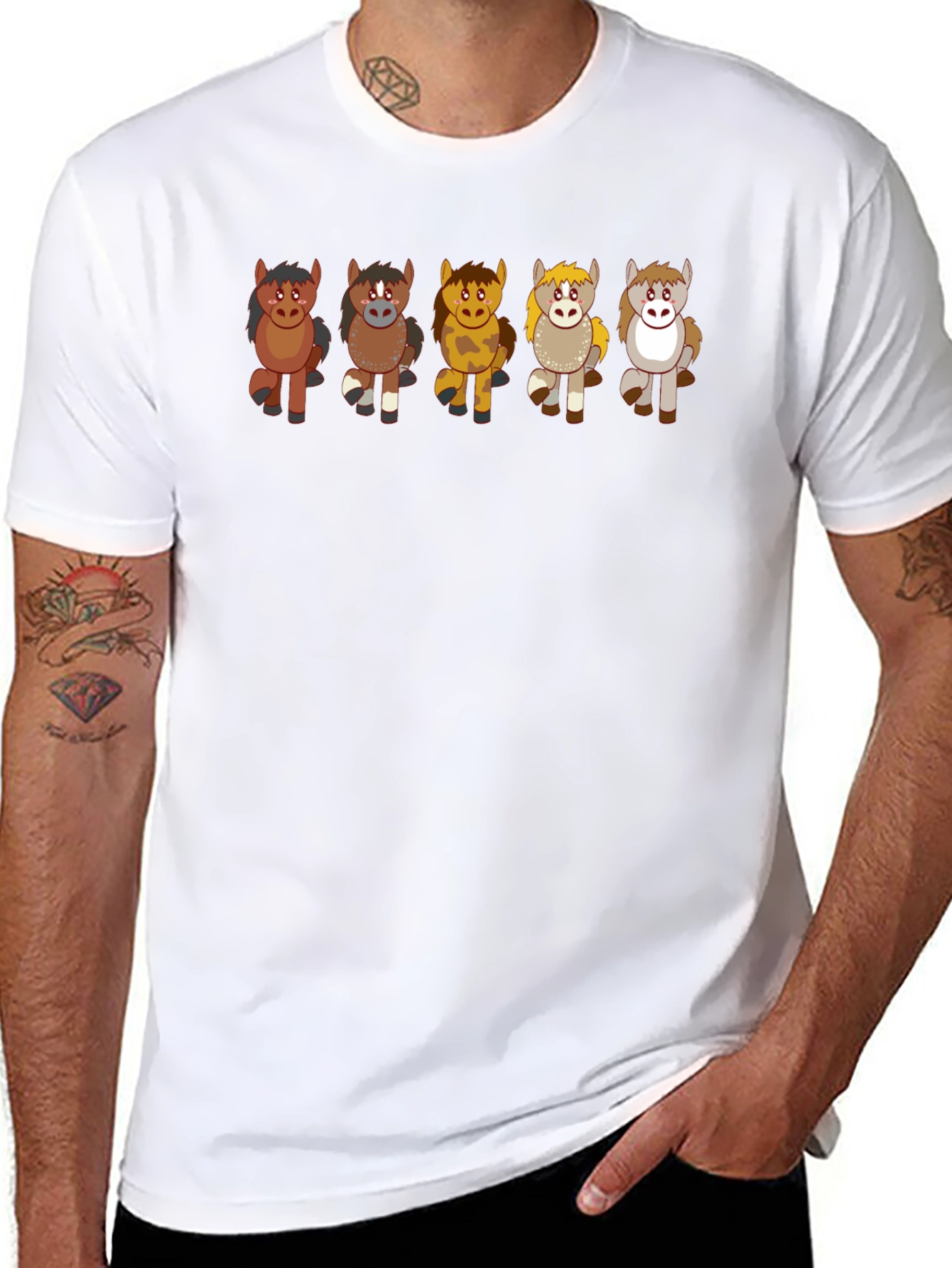 Cute Cartoon Horse T-Shirt