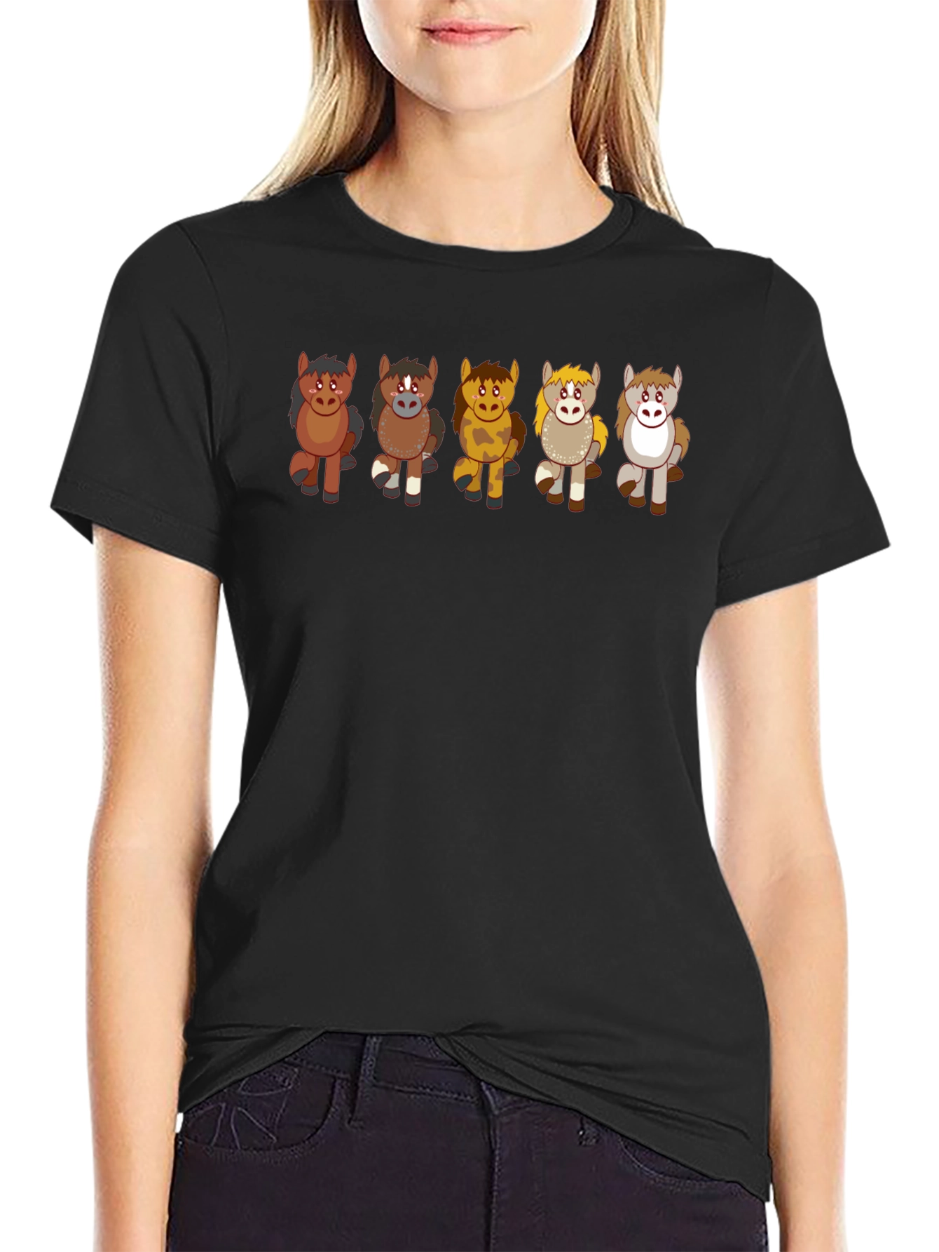 Cute Cartoon Horse T-Shirt