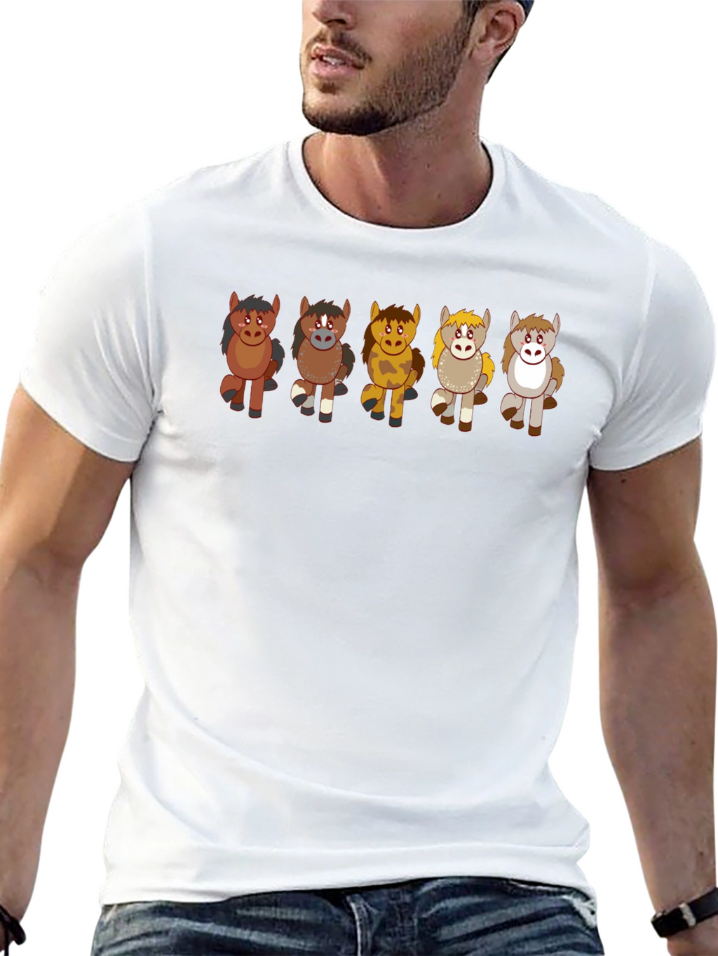 Cute Cartoon Horse T-Shirt
