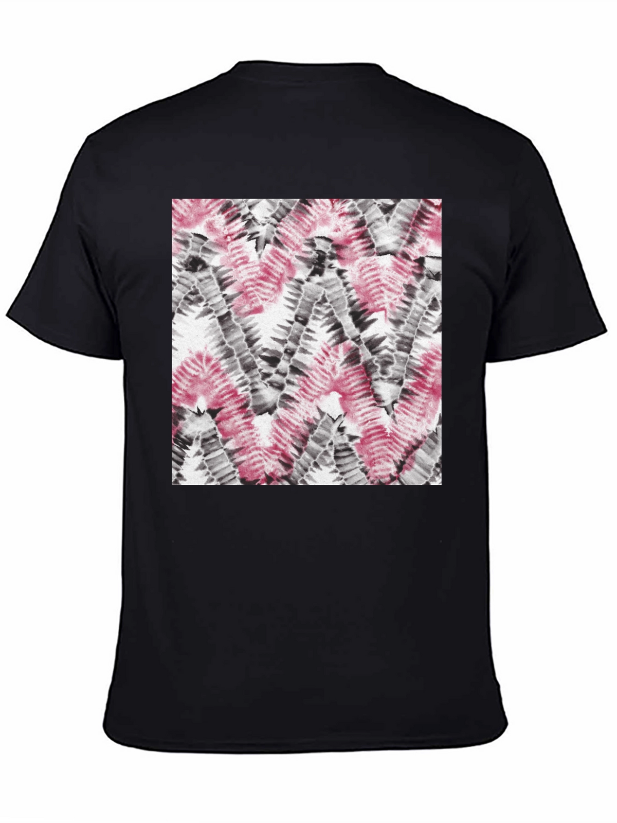 Cool Tie-Dye Pattern Black T-Shirt