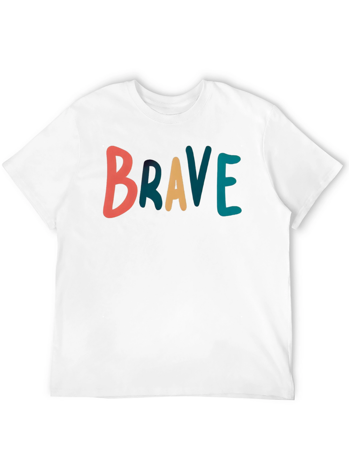 Brave Graphic Tee - Black Cotton T-Shirt