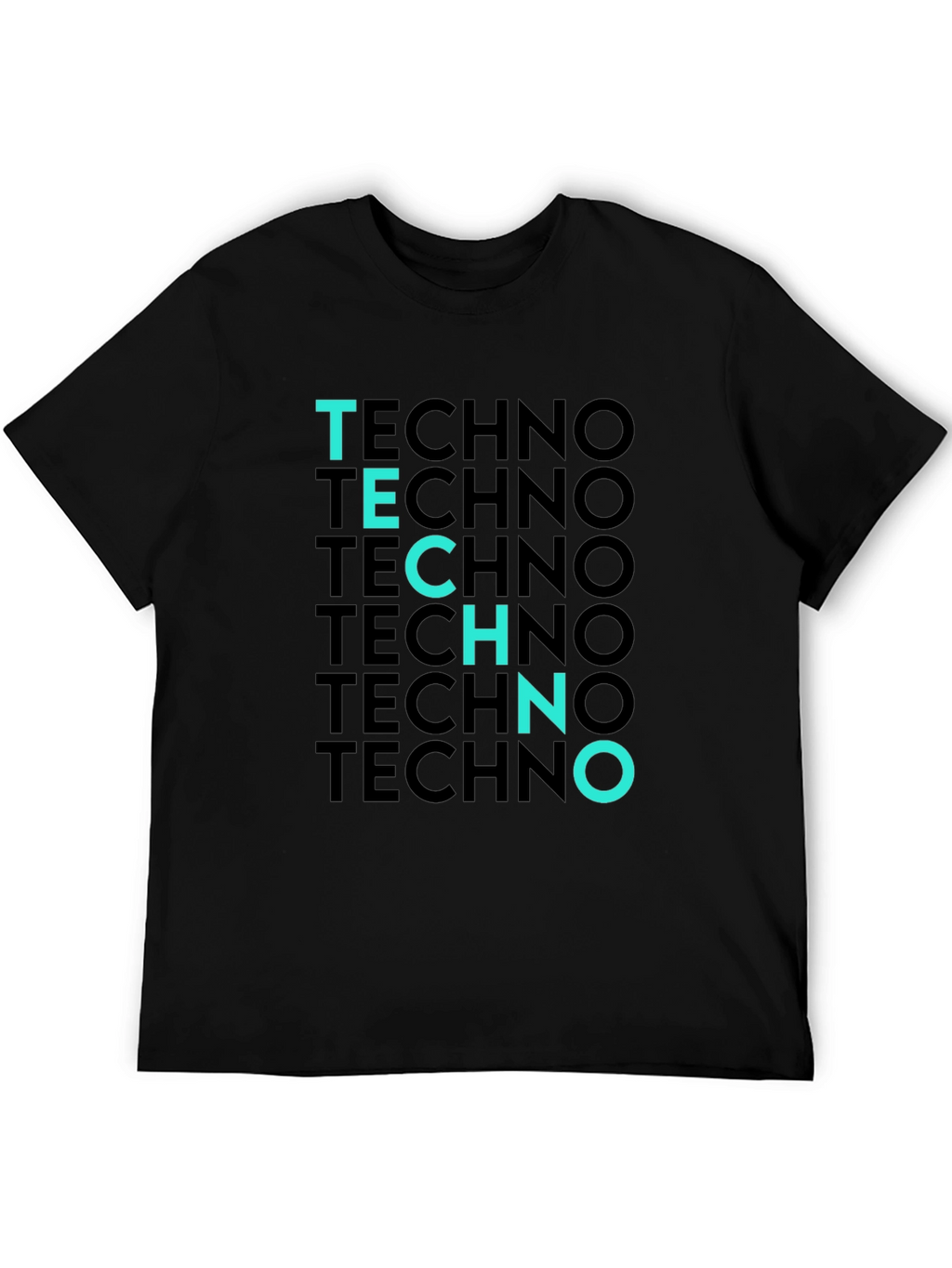 Techno T-Shirt - Black Tee