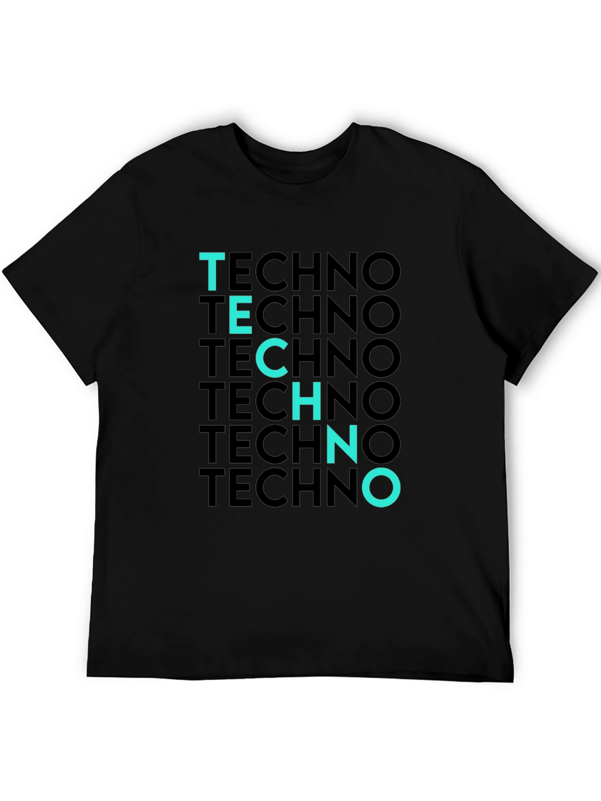 Techno T-Shirt - Black Tee