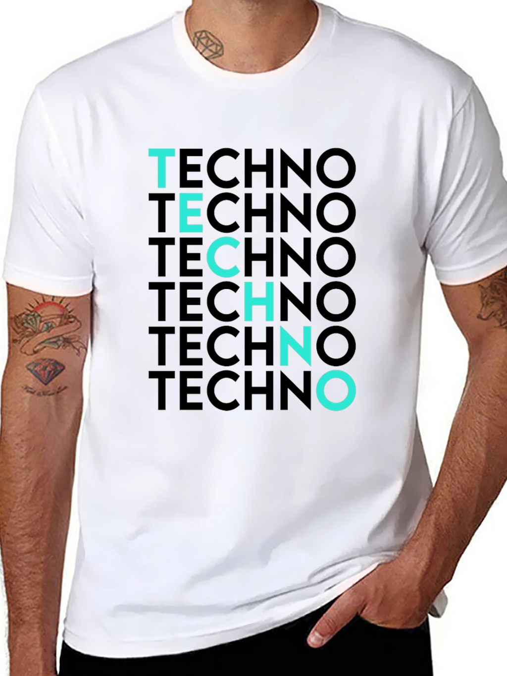 Techno T-Shirt - Black Tee