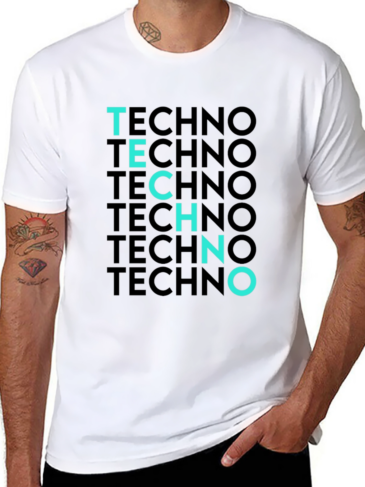 Techno T-Shirt - Black Tee