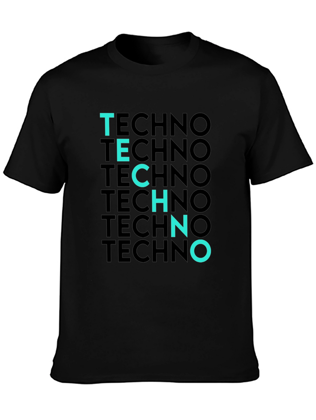 Techno T-Shirt - Black Tee