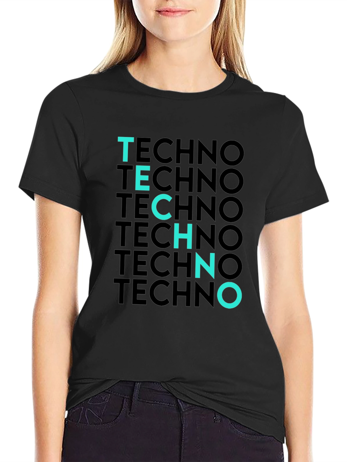 Techno T-Shirt - Black Tee