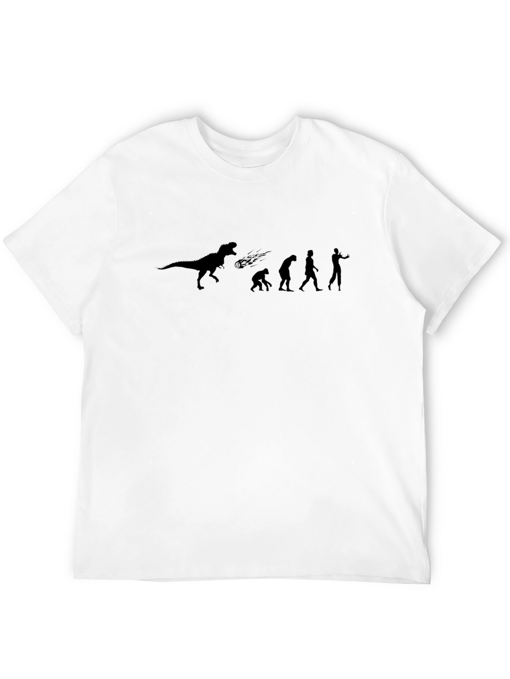 Dinosaur Extinction Evolution T-Shirt - Black