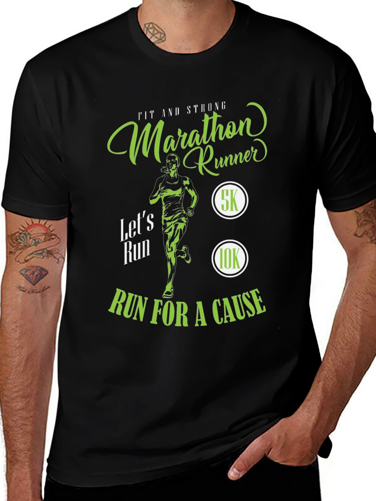 Marathon Runner T-Shirt - Run For A Cause!