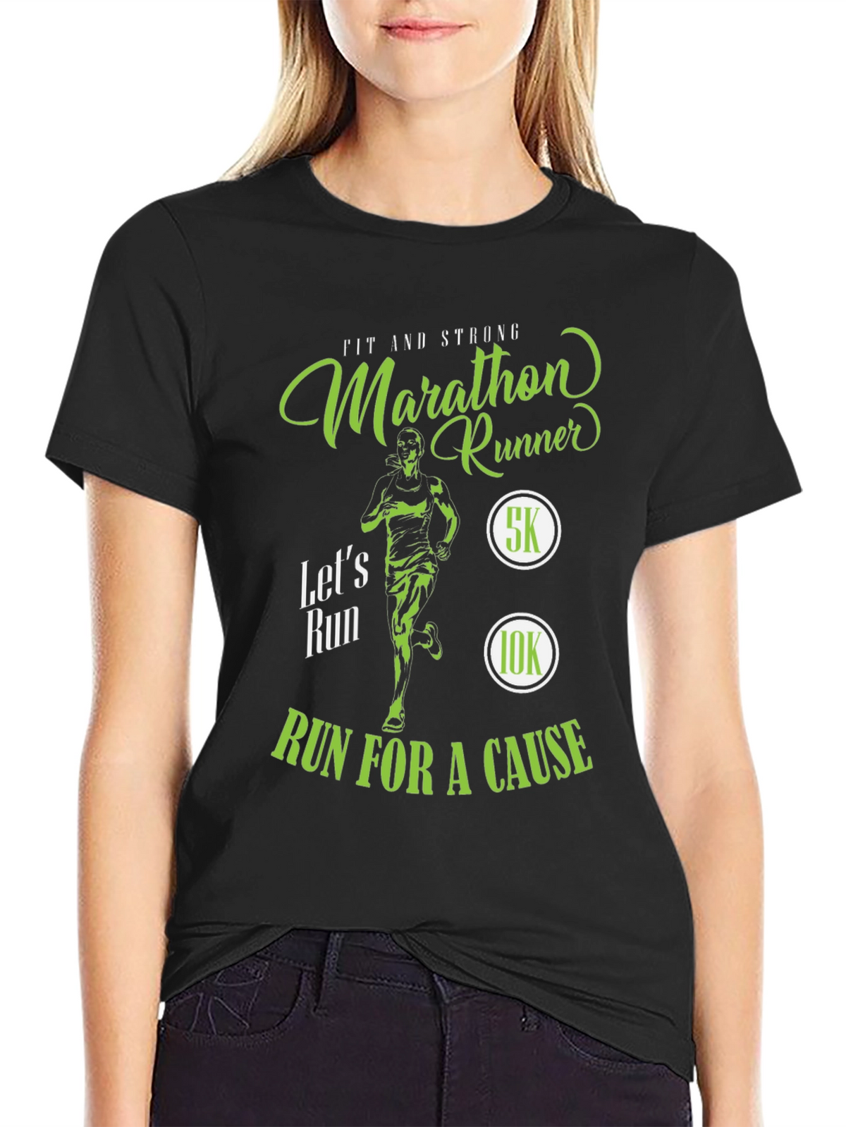 Marathon Runner T-Shirt - Run For A Cause!