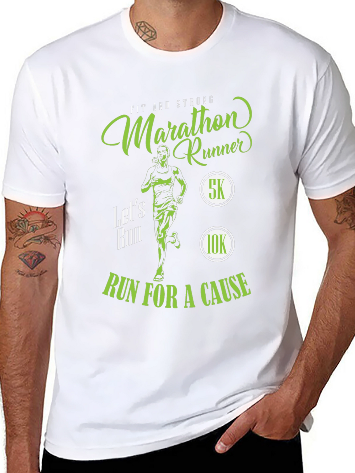 Marathon Runner T-Shirt - Run For A Cause!