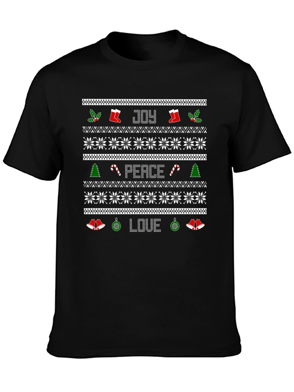 Ugly Christmas Sweater Style T-Shirt