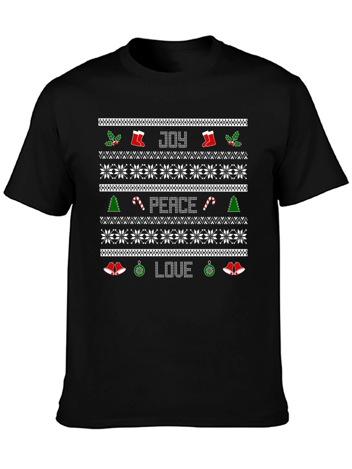 Ugly Christmas Sweater Style T-Shirt