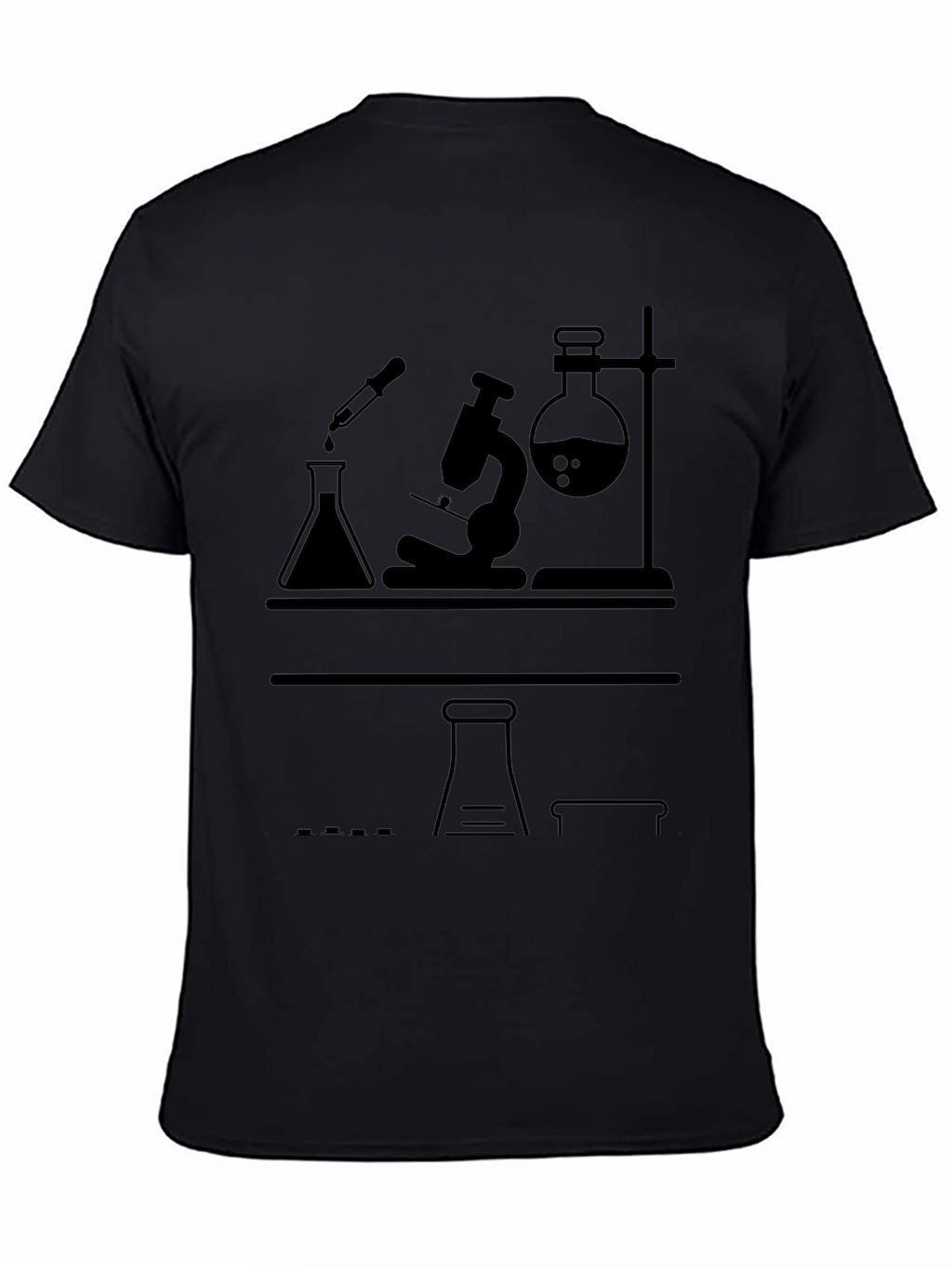 Science Lab T-Shirt - Black Graphic Tee